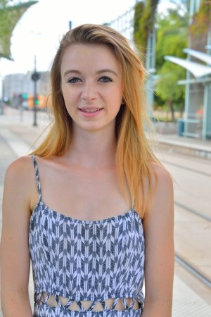 Kenzi FTV shows shaved pussy on a long walk photo 10